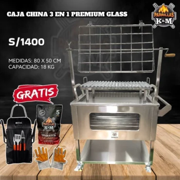 Caja China 3 en 1 Premium Glass