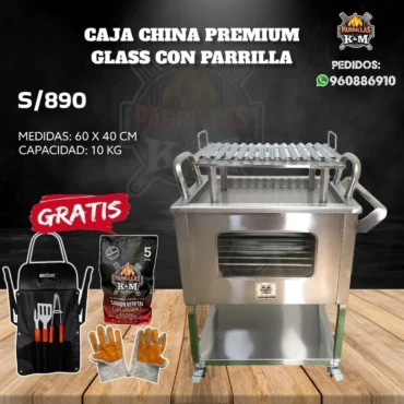 Caja China Premium Glass con Parrilla